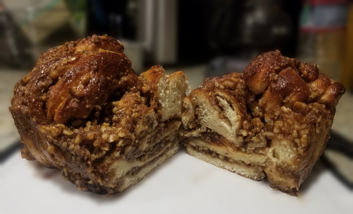Cinnamon Walnut Babka Frangipani Bread