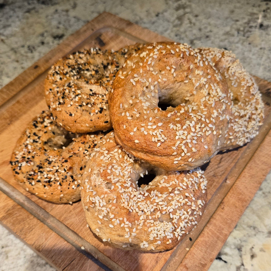 Gluten free bagel 6 pack-Mix pack-3 Sesame 3 Everything Bagel