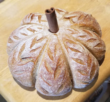 Load image into Gallery viewer, Pumpkin sourdough loaf

