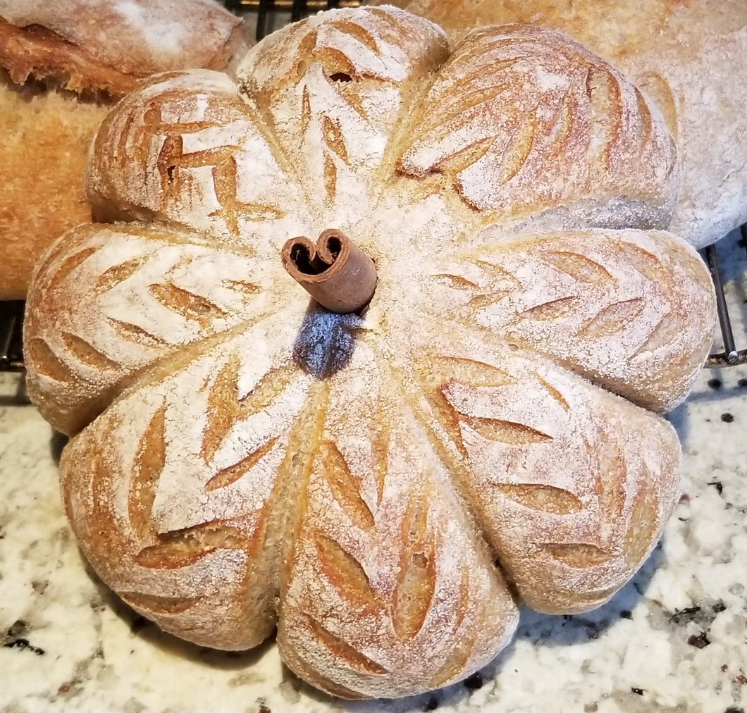 Pumpkin sourdough loaf